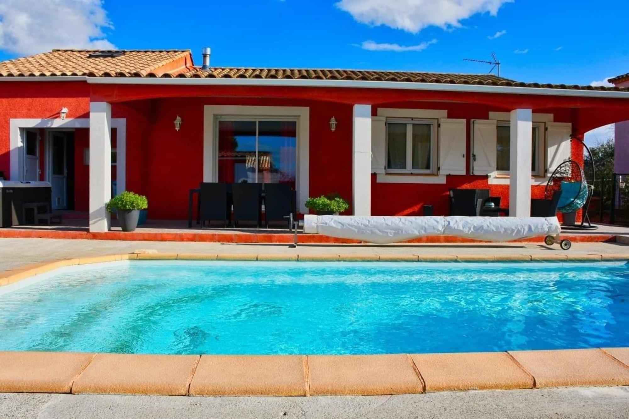 Villa Elegante A Carcassonne Avec Jardin Et Jacuzzi Εξωτερικό φωτογραφία